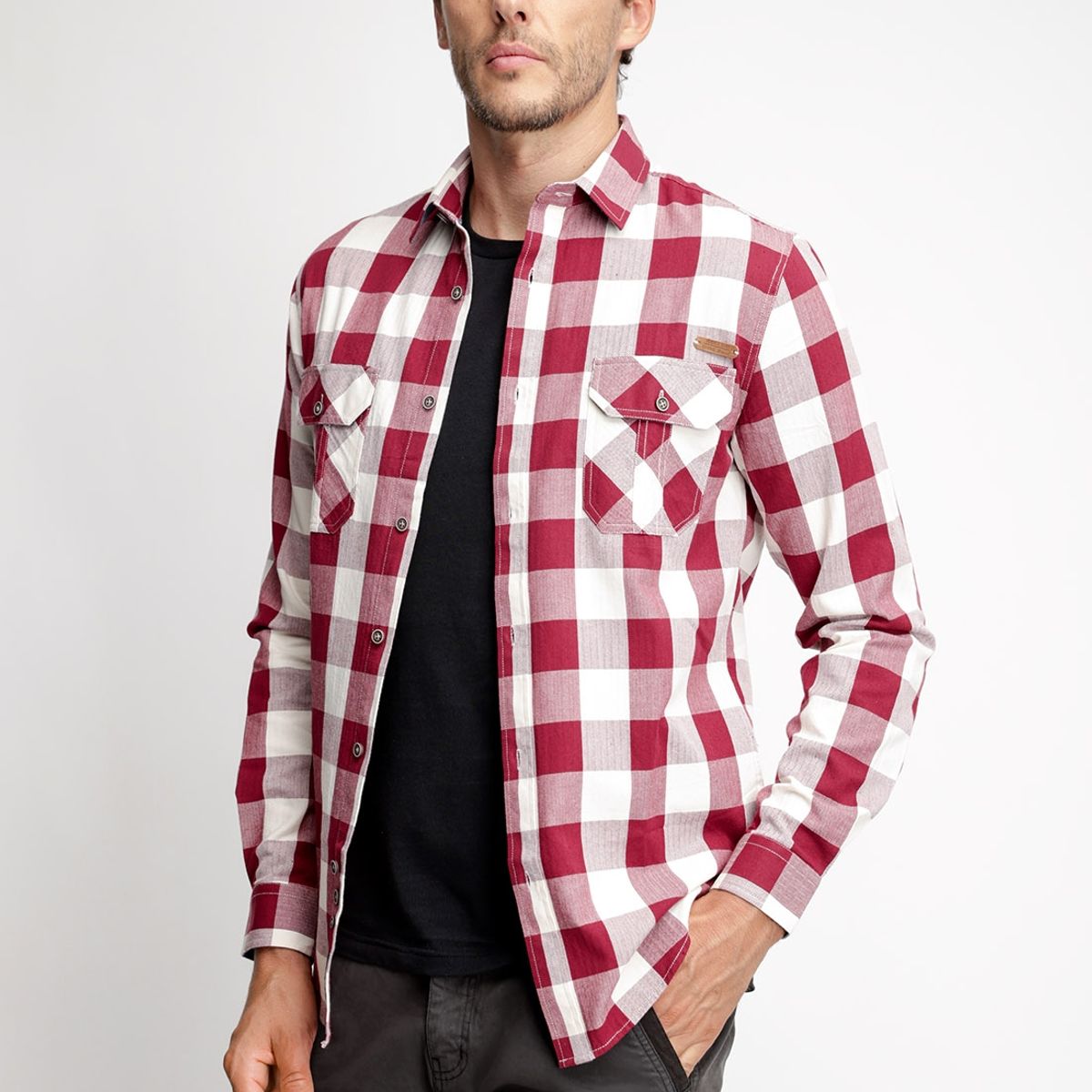 FEROUCH - Camisa Checkered Indiana Fj RojoFerouch