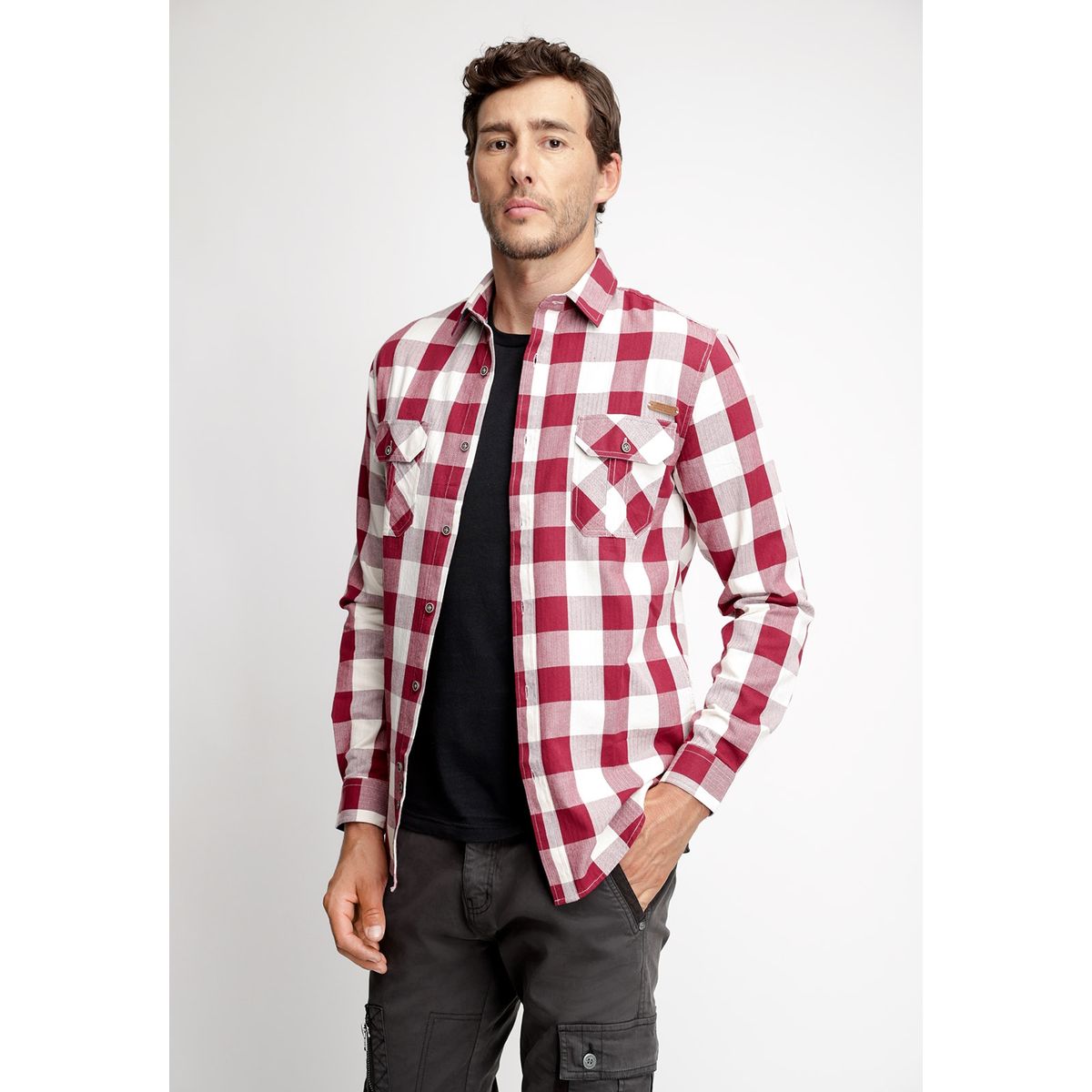 FEROUCH - Camisa Checkered Indiana Fj RojoFerouch