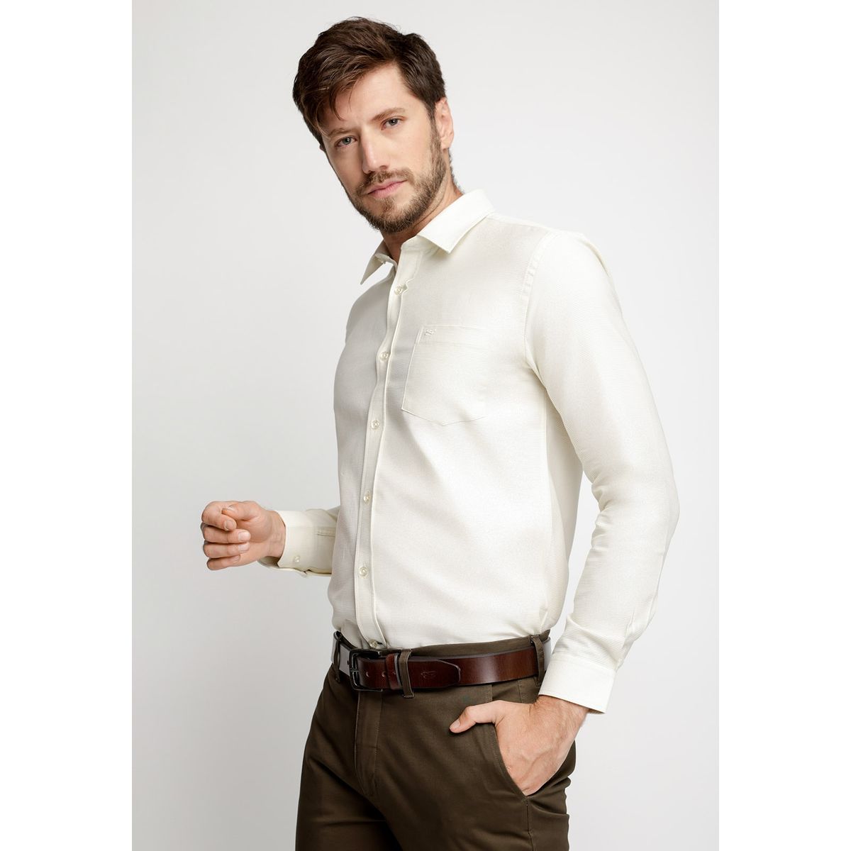 FEROUCH - Camisa Sport Astoria F Beige Ferouch