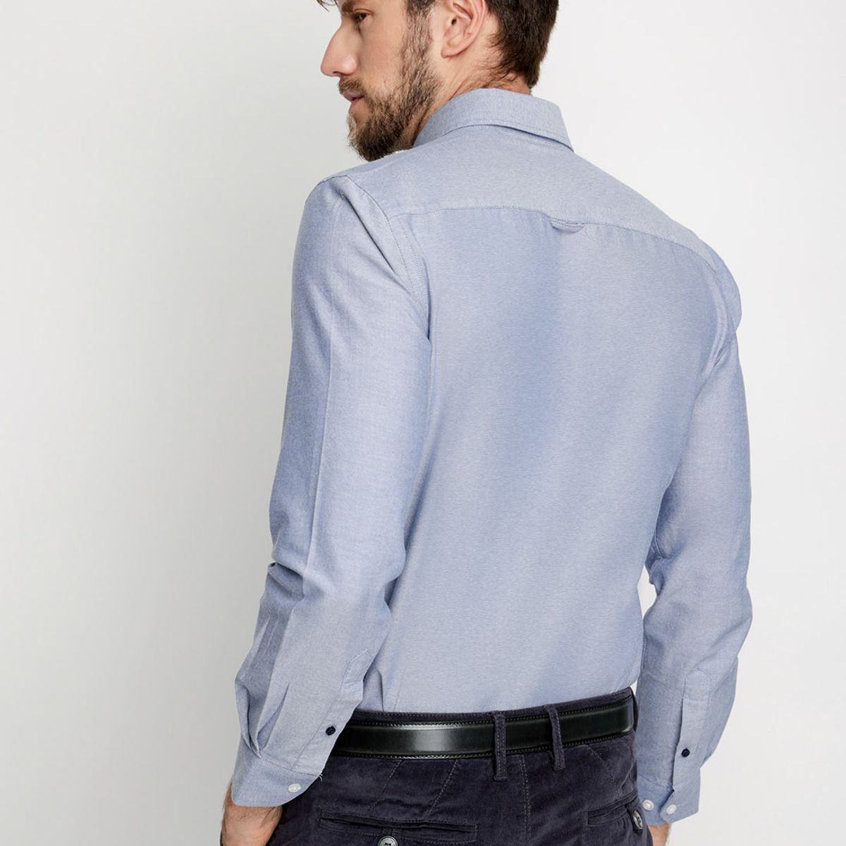 FEROUCH - Camisa Oxford Sport F Azul Ferouch