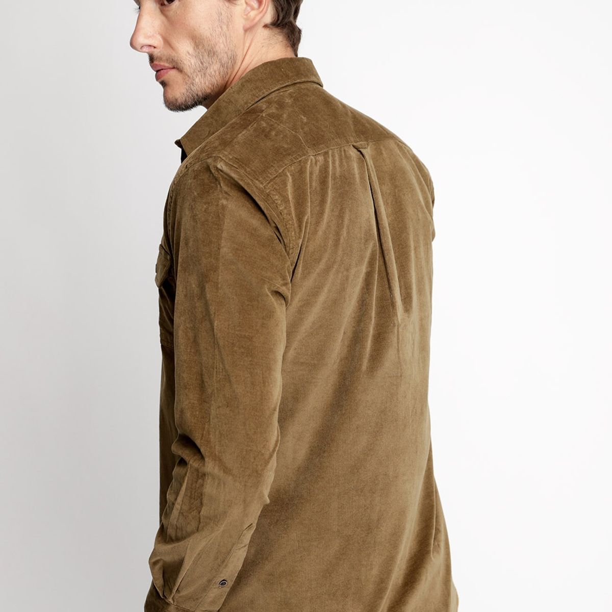 FEROUCH - Camisa Overshirt Corduroy F Verde Ferouch