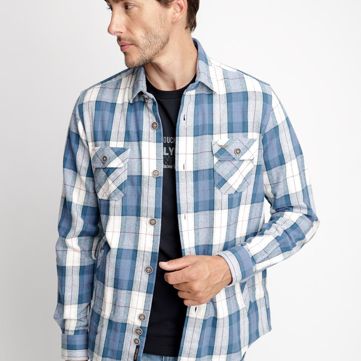 FEROUCH - Camisa Overshirt Fj Celeste Ferouch