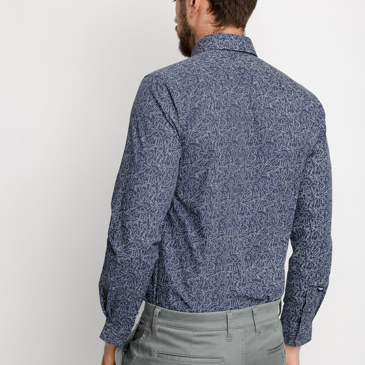FEROUCH - Camisa Estampada Irving F Beige Ferouch