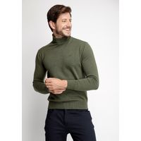 Sweater Smart Casual Turtle Neck Verde