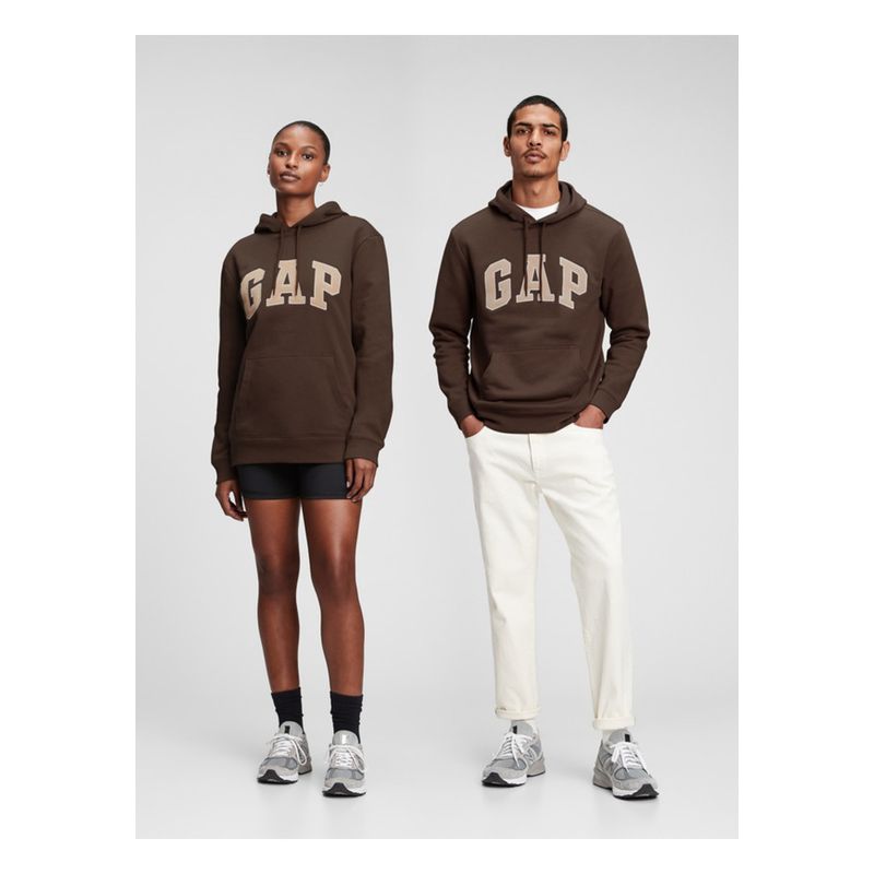 GAP - Poleron Logo Sin Cierre Café GAP