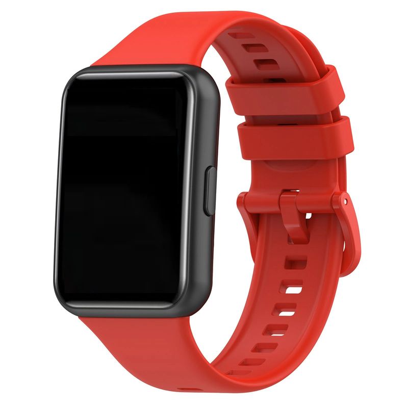 GENERICO - Correa Silicona Para reloj Huawei Fit 2  Rojo