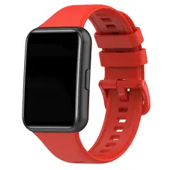 GENERICO - Correa Silicona Para reloj Huawei Fit 2 Rojo