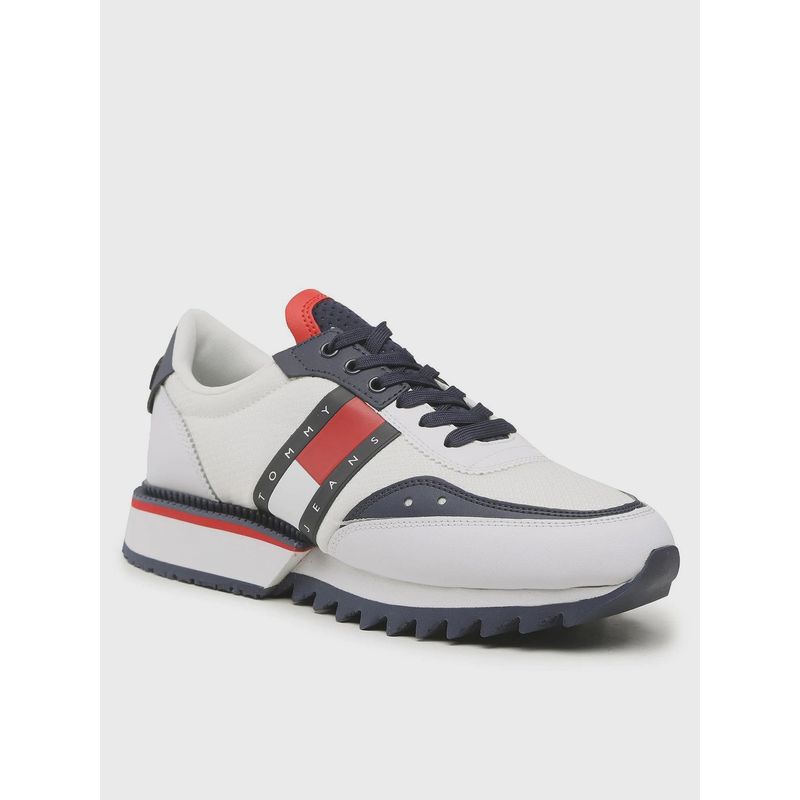 TOMMY HILFIGER Zapatillas Dentadas Con Logo Blanco Tommy Hilfiger