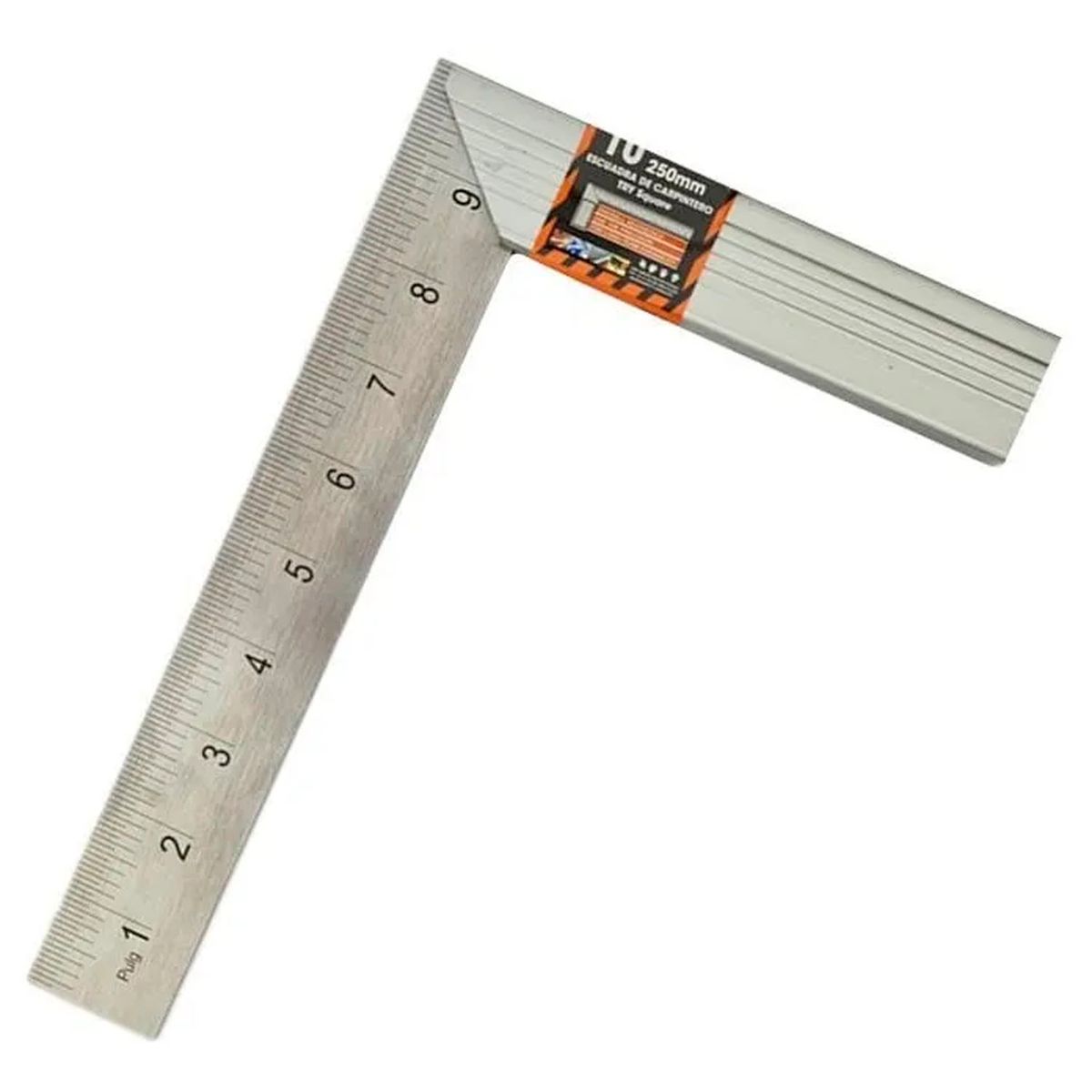 MAKAWA - Escuadra Carpintero Esquina 10 Pulgadas Acero Templado Mk