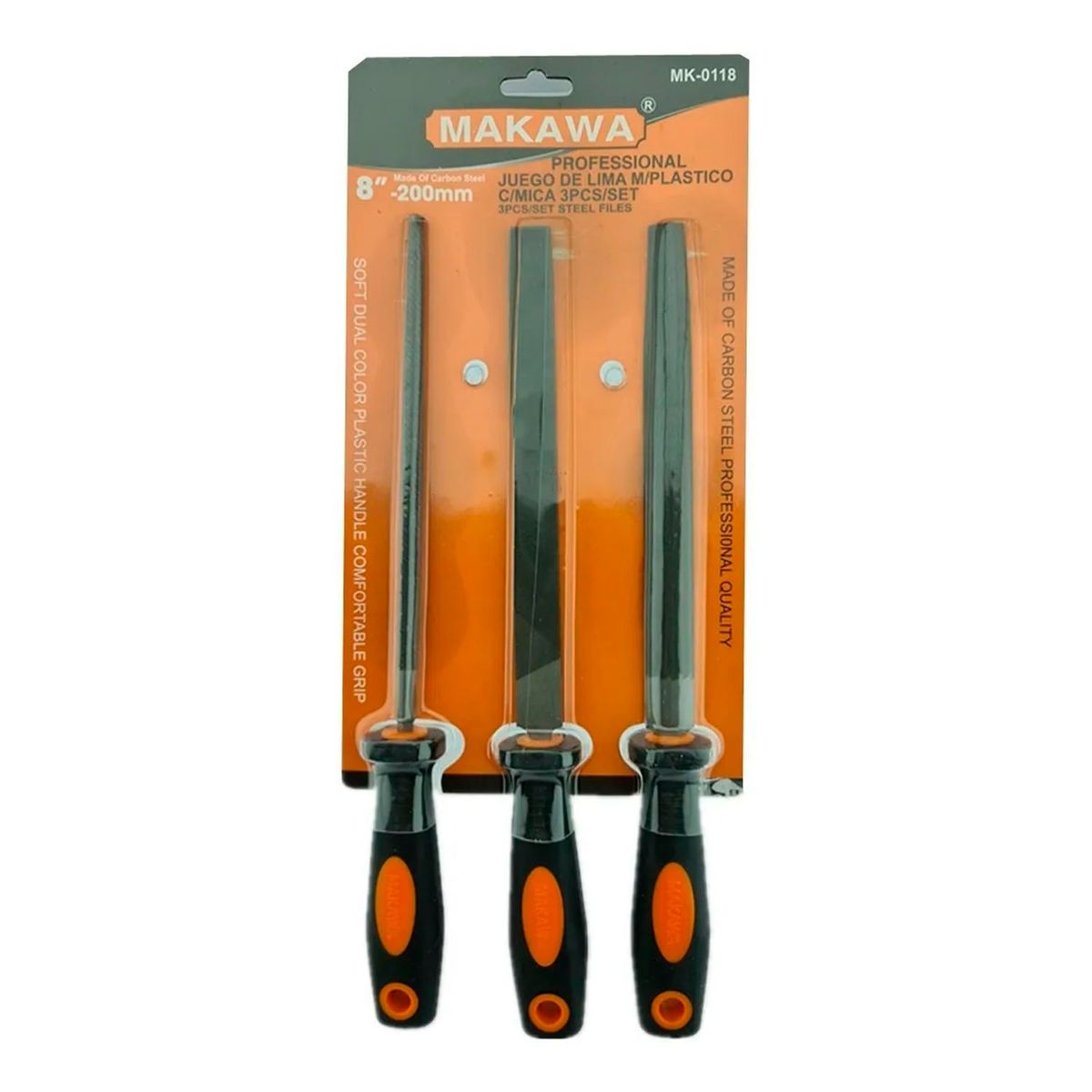 MAKAWA - Juego De Limas Escofinas Para Madera 8 Pulgada 3 Piezas Mk