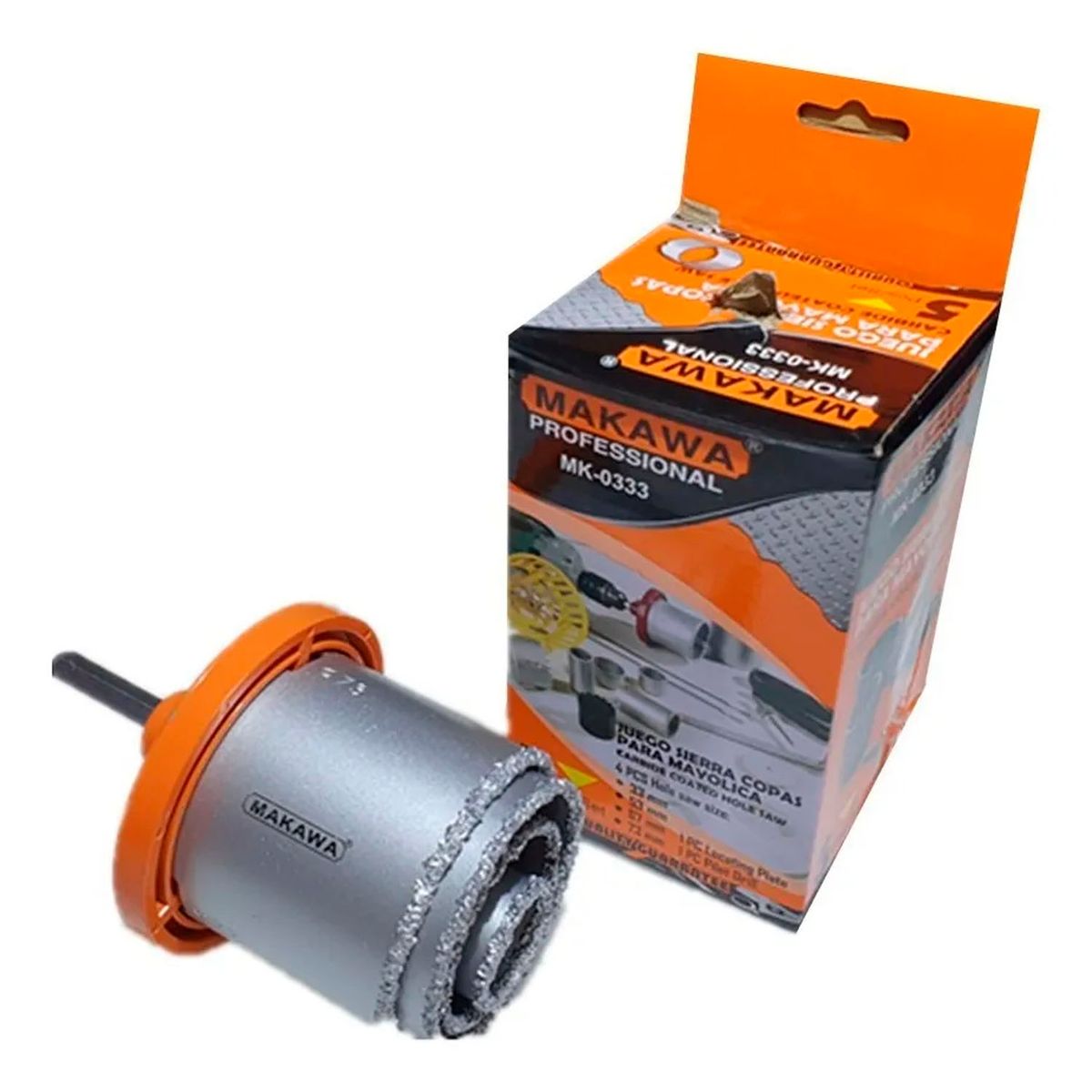 MAKAWA - Juego De Sierra Copa Diamantado Para Concreto 5 Pieza Makawa