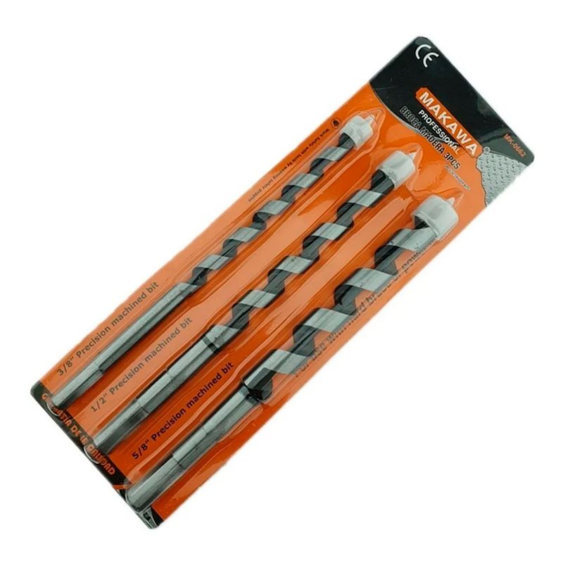 MAKAWA - Broca Madera 3 Piezas Makawa Mk-0662