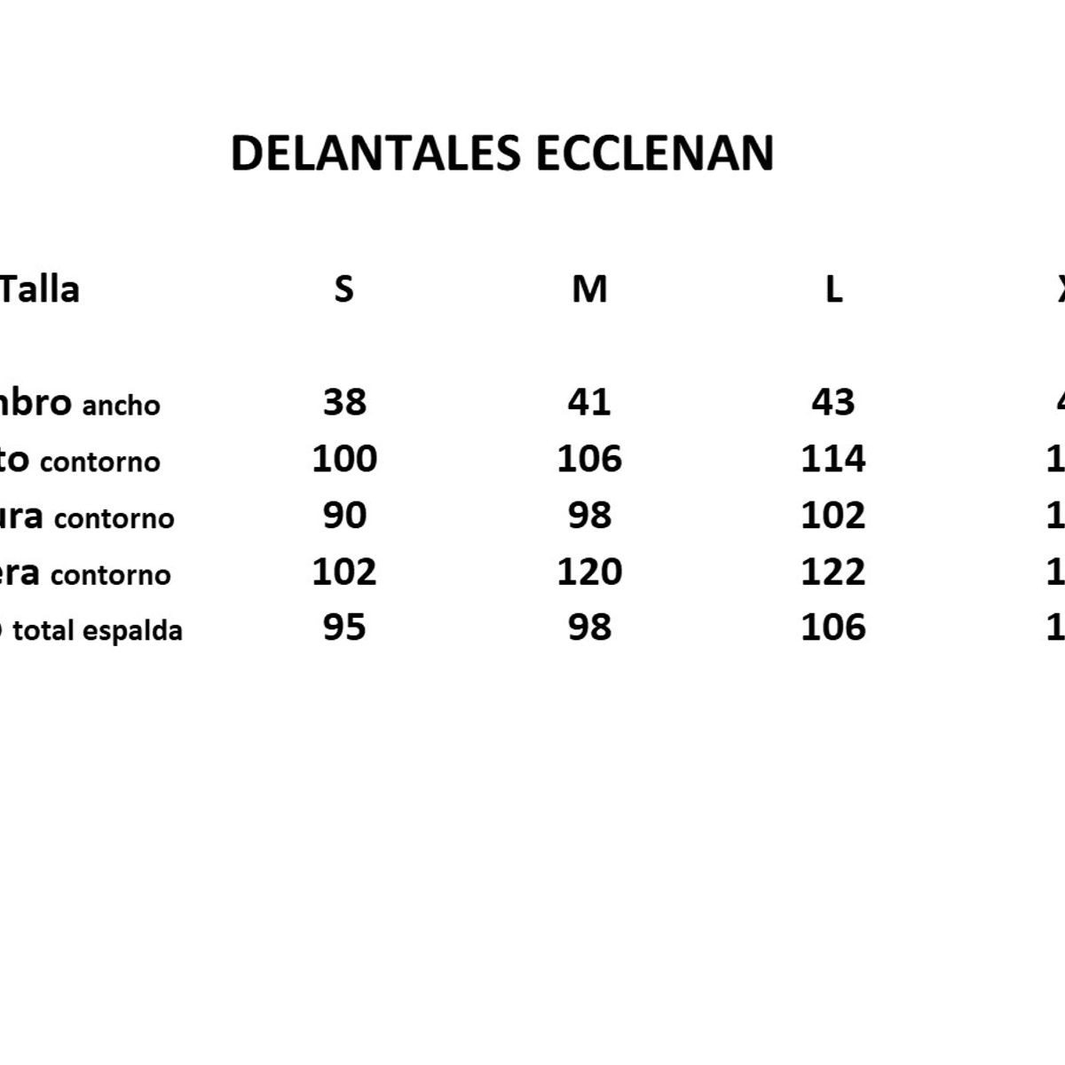 ECCLENAN - Delantal Asesora del Hogar