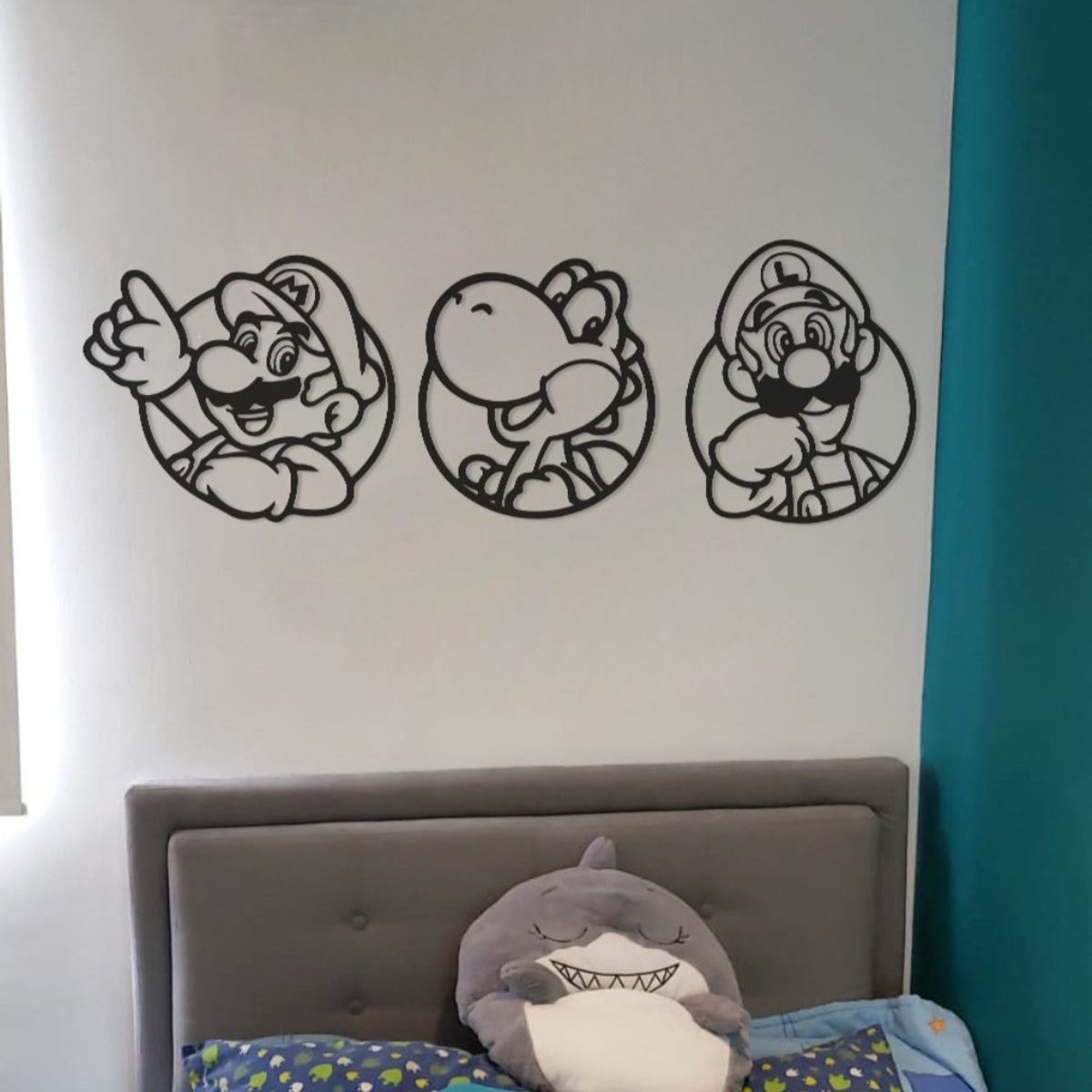 GENERICO - Cuadro Decorativo figura  Mario en madera Mdf  3mm