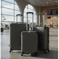 Set 3 Maletas Rigidas Ruedas 360 Negra