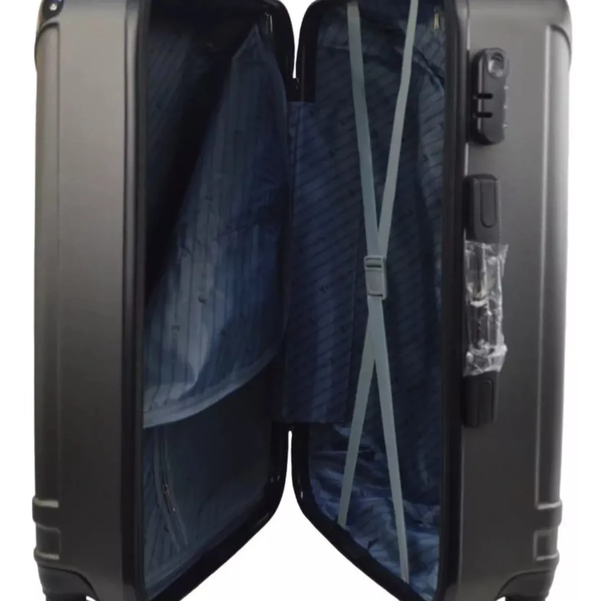 GENERICO - Set 3 Maletas Rigidas Ruedas 360 Negra