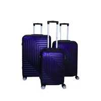 Set 3 Maletas Rigidas Ruedas 360- Azul L