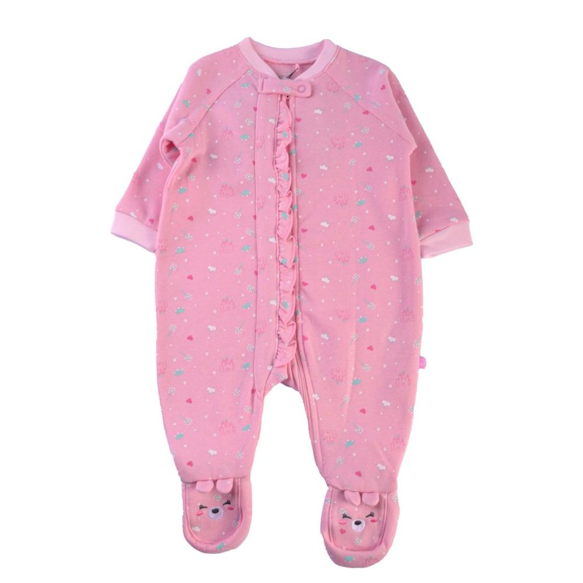 PILLIN - Pijama Osito Bebé Niña Rosado Pillin PILLIN