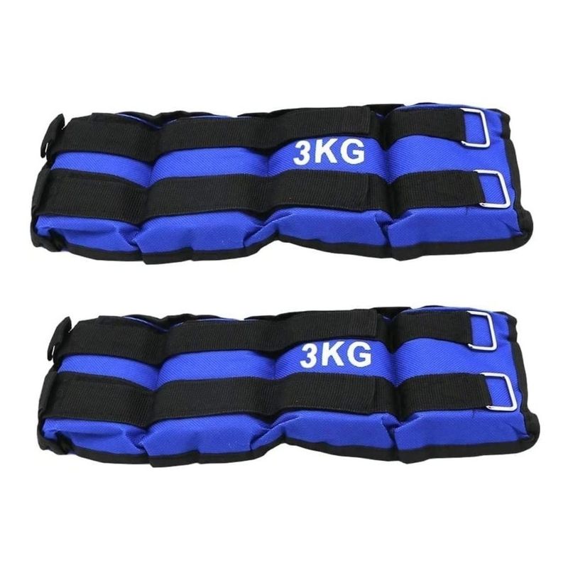 GENERICO - Pack 2 Pesas De Tobillo Tobillera De 1,5kg C/u (Total 3kg)