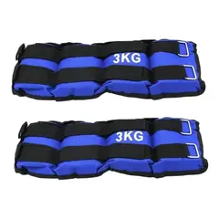 GENERICO - Pack 2 Pesas De Tobillo Tobillera De 1,5kg C/u (Total 3kg)