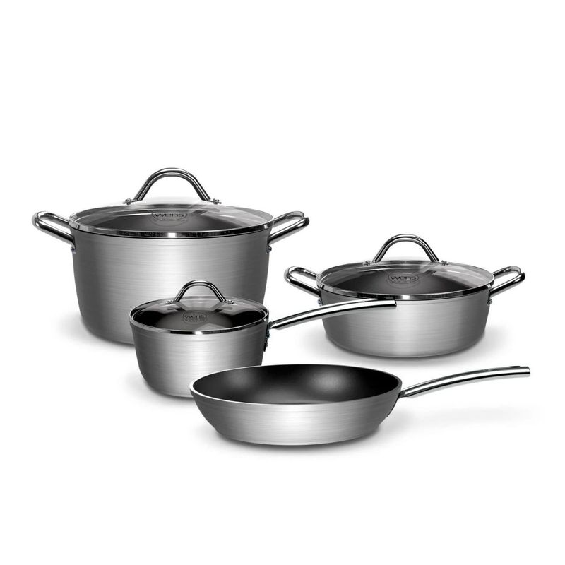 GENERICO - Juego de Cocina 7Pzs Aluminio Forjado Máxima Calidad y Durabilidad.