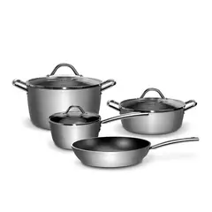 GENERICO - Juego de Cocina 7Pzs Aluminio Forjado Máxima Calidad y Durabilidad