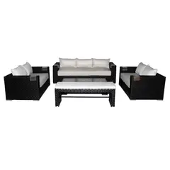 MUEBLES LA TERRAZA - Set Muebles de Terraza XL Banqueta Chocolate