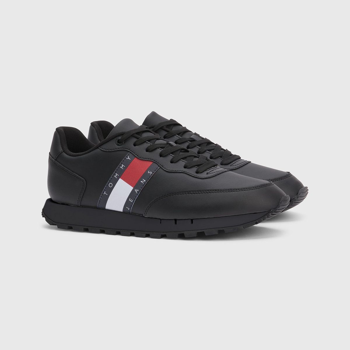 TOMMY HILFIGER - Zapatillas Retro Runner  Negro Tommy Hilfiger