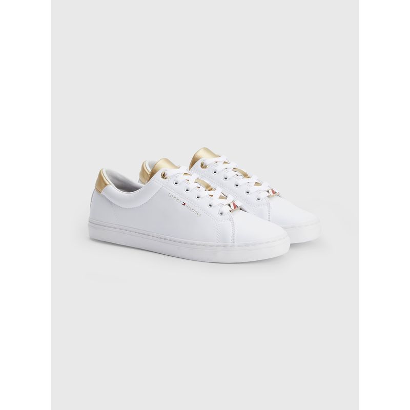 TOMMY HILFIGER - Zapatillas Monogram Gold Blanco Tommy Hilfiger