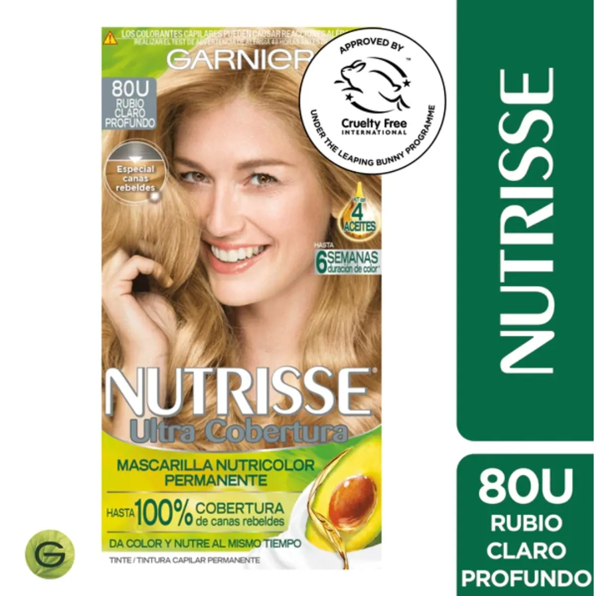 GARNIER - Tinte Nutrisse Ult Cob 80U Rubio Claro Profundo Garnier