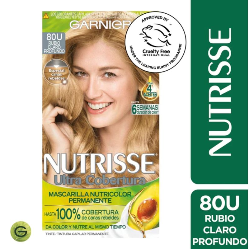 GARNIER - Tinte Nutrisse Ult Cob 80U Rubio Claro Profundo Garnier