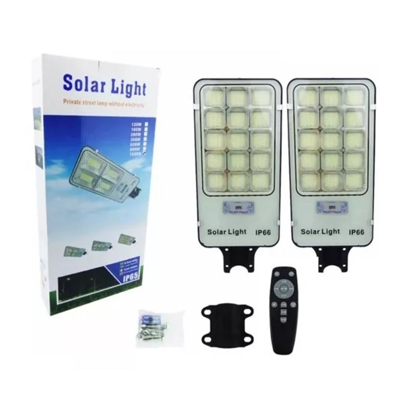 GENERICO - X2 Focos Solares Exterior Foco Led Con Sensor 1000wsoporte