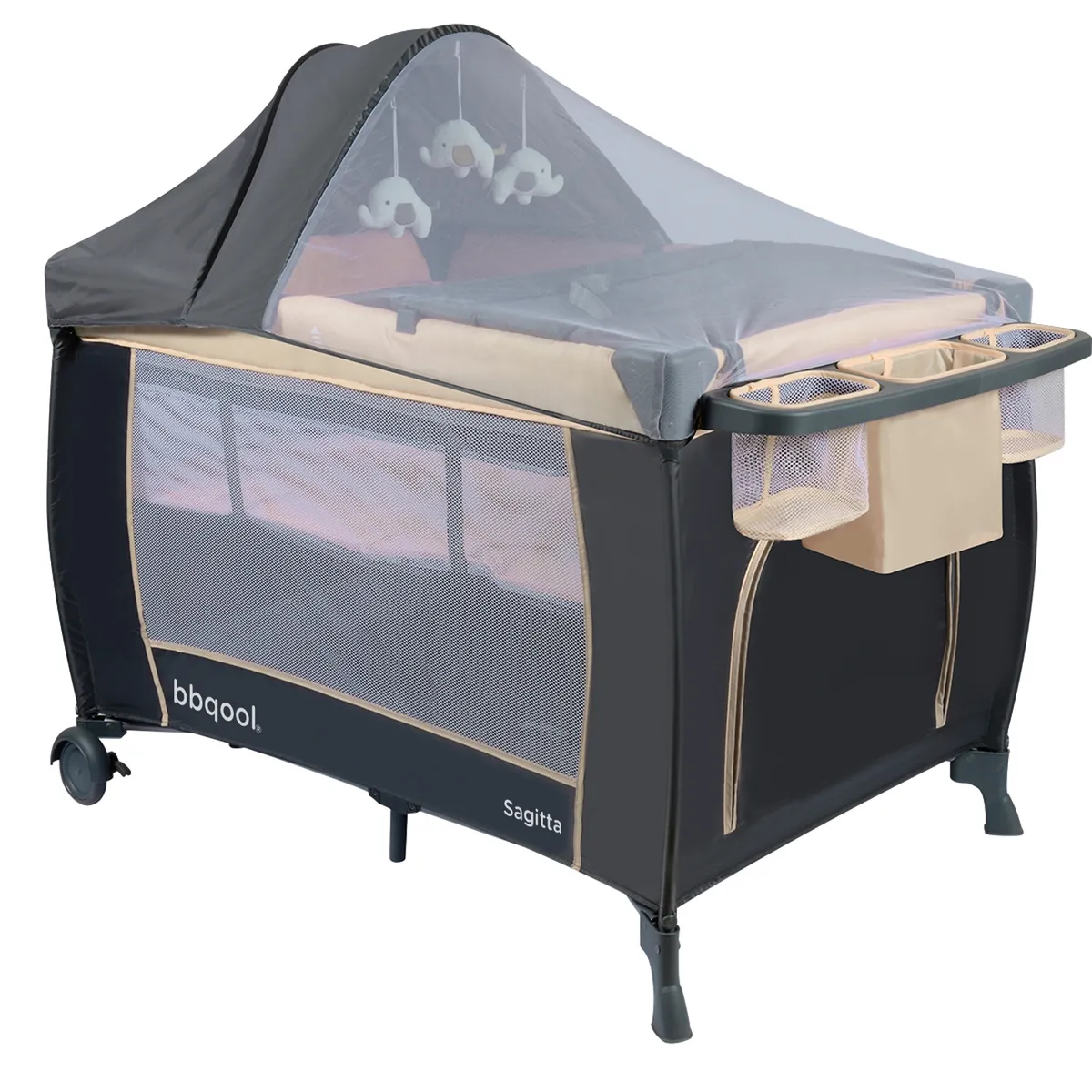 BBQOOL - Cuna Playard Sagitta Beige