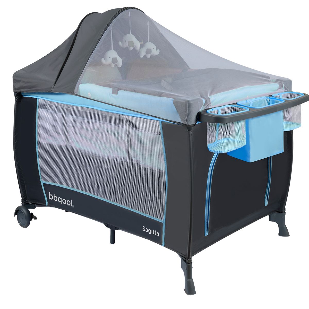 BBQOOL - Cuna Playard Sagitta Blue