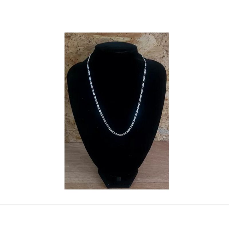GENERICO - Cadena Hombre Figaro Plata Italiana 925 - 50 Cm Corta