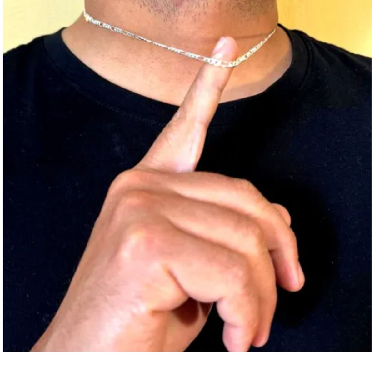 GENERICO - Cadena Hombre Figaro Plata Italiana 925 - 50 Cm Corta