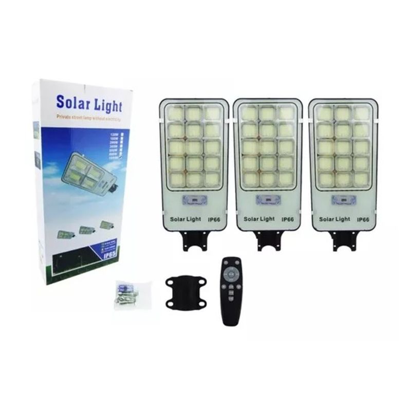 GENERICO - X3 Foco Solar Foco Solar 800w Potente Luz Led  Soporte