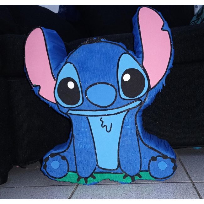 GENERICO - Piñata de Stitch de 50 cm x 43 cm x 15cm