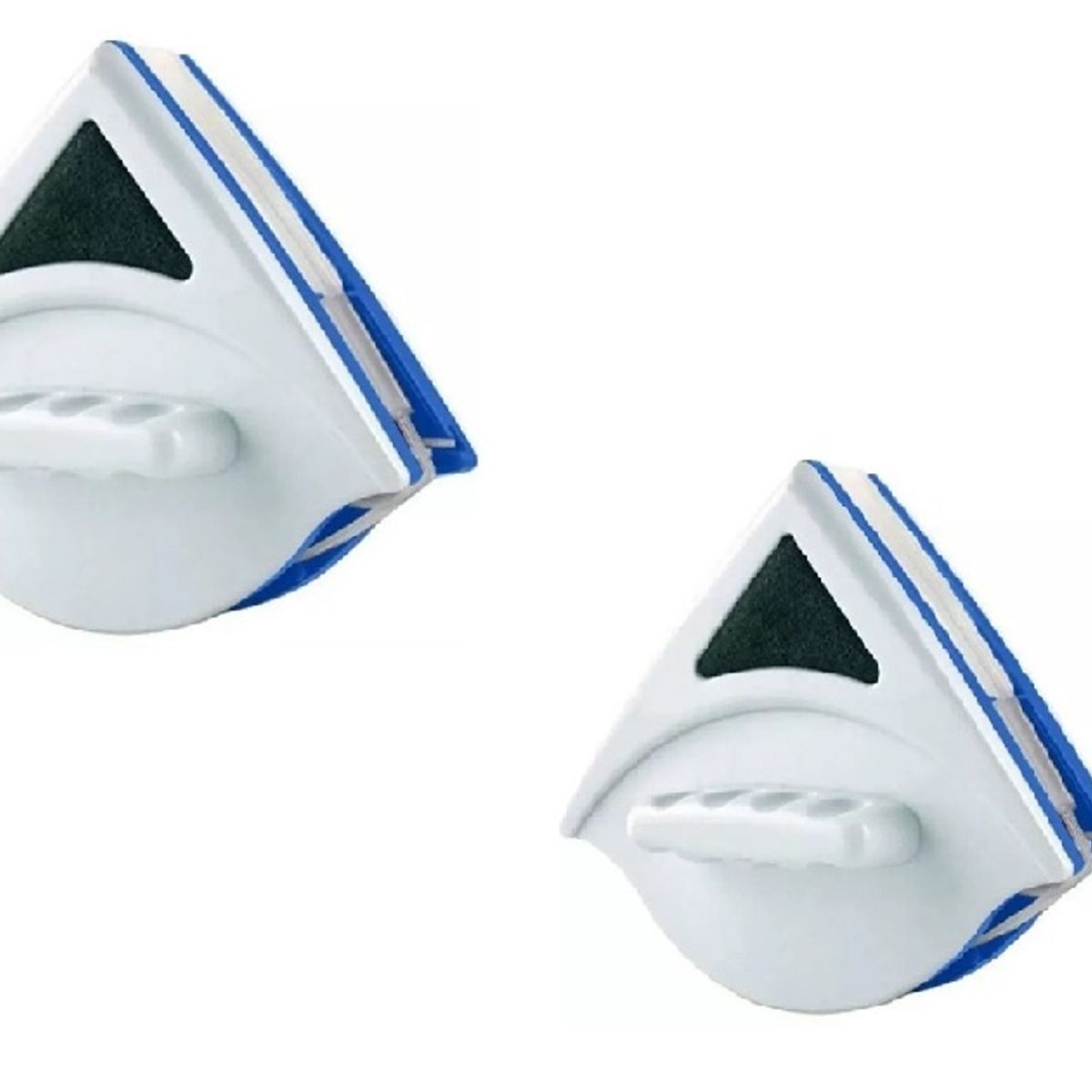 GENERICO - Pack x2 Limpia Vidrios Magnético Ventanas Hogar Triangular