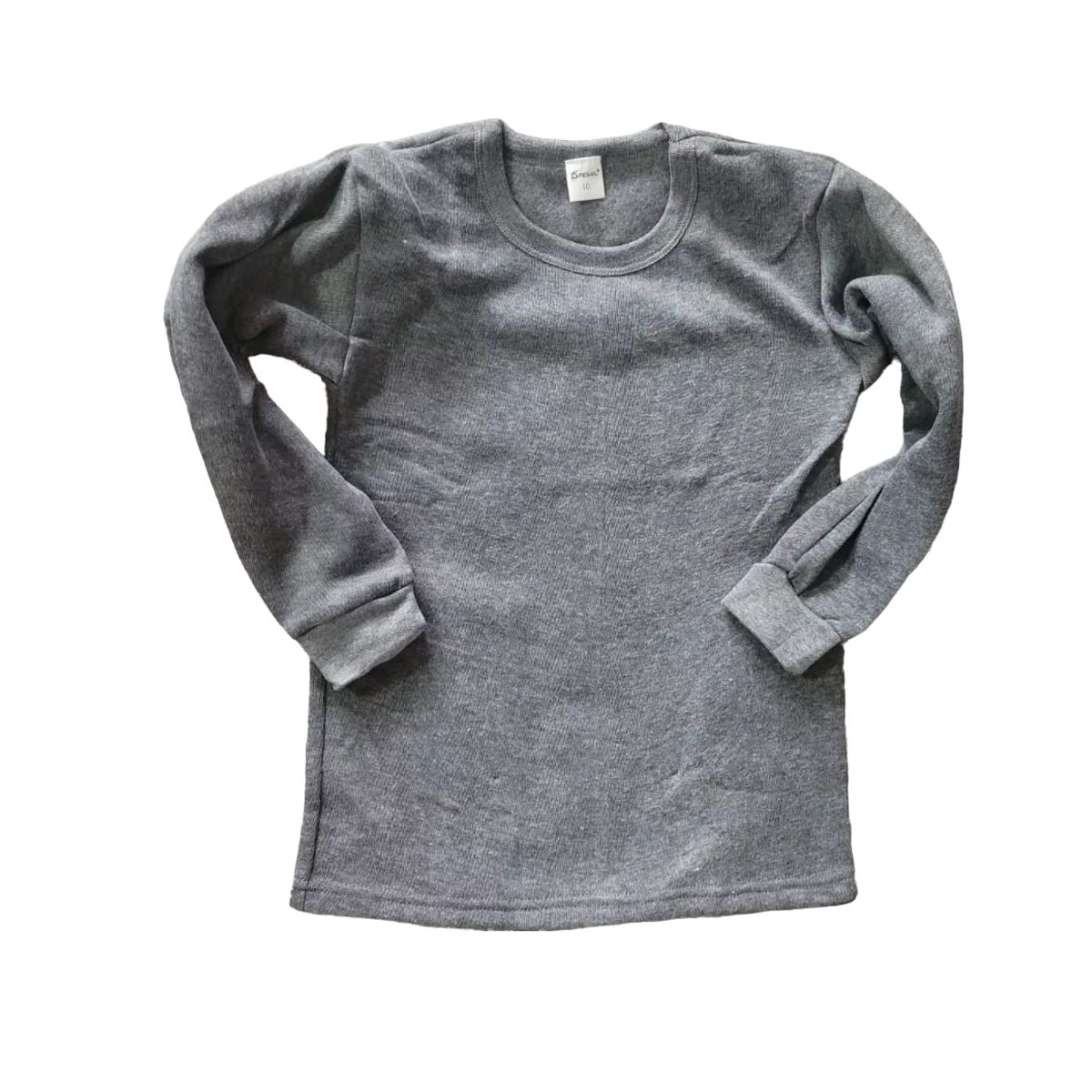 GARSIL - Polera Camiseta Manga Larga Para Niños De Algodón Con Polar Interior