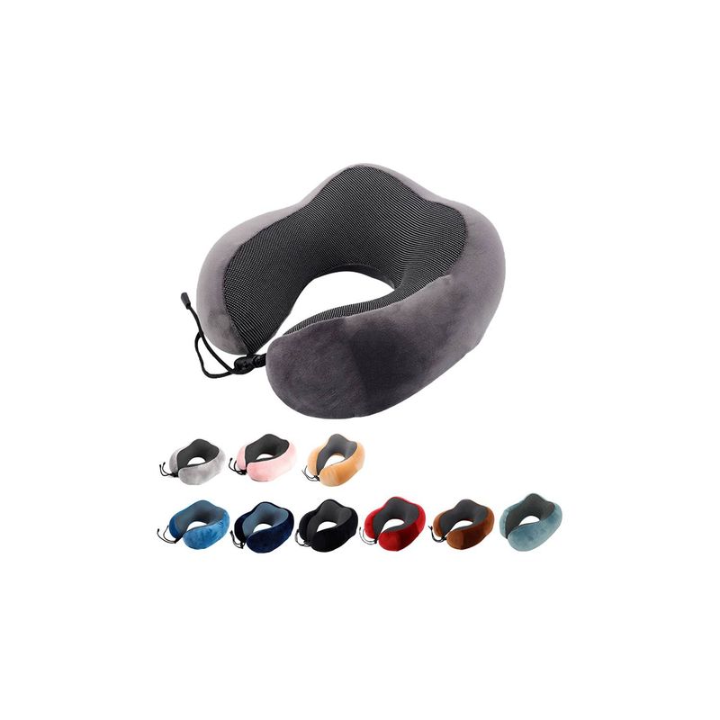GENERICO - Almohada Cojion de Cuello Cervical Color Gris
