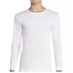 EVERSO - Pack3 Camisetas De Niño Algodón Con Bambú Con Polar Manga Larga