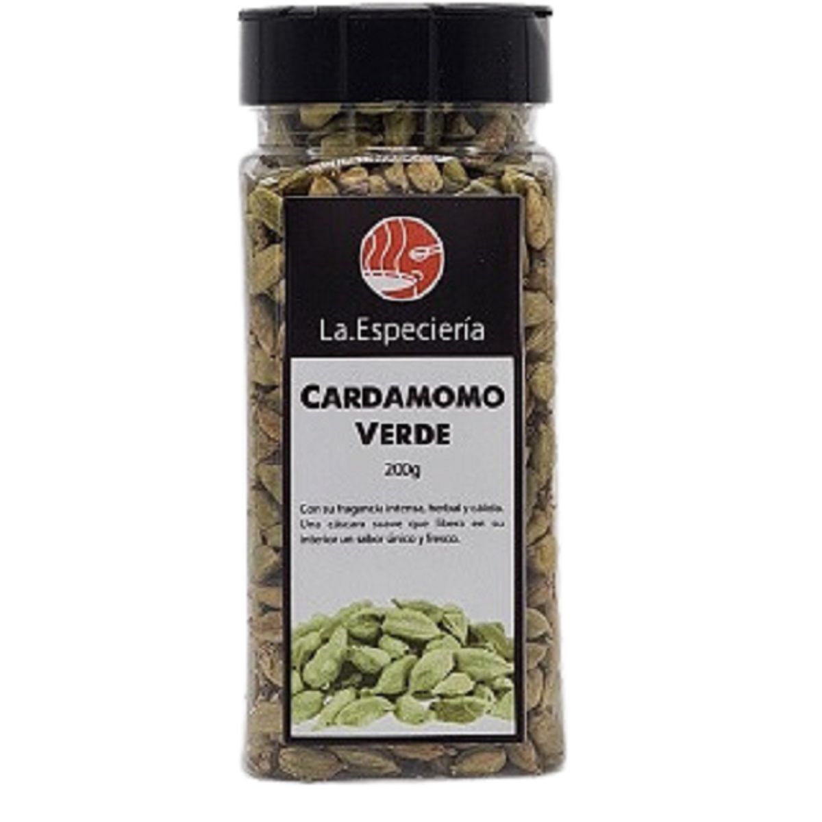 GENERICO - Cardamomo Verde Entero Premium Sabor Dulce Especiado  200g La Especieria