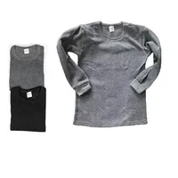 Pack 3 Polera Camiseta Manga Larga Niños De Algodón Con Polar Interior