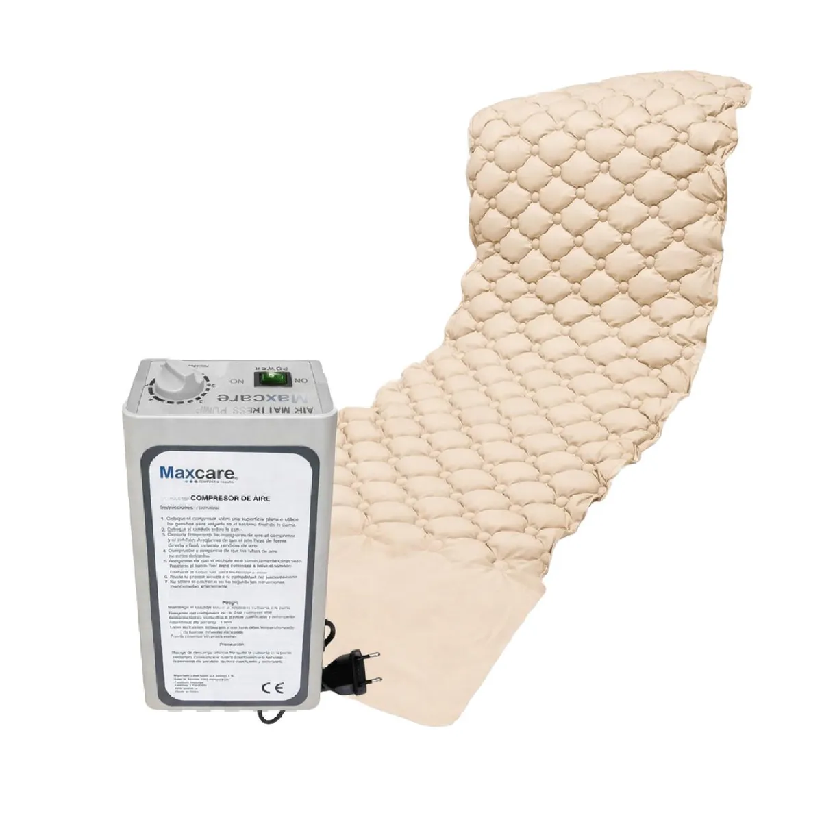 MAXCARE - Colchón Antiescaras Basic Con Motor 200X90X7 Cm