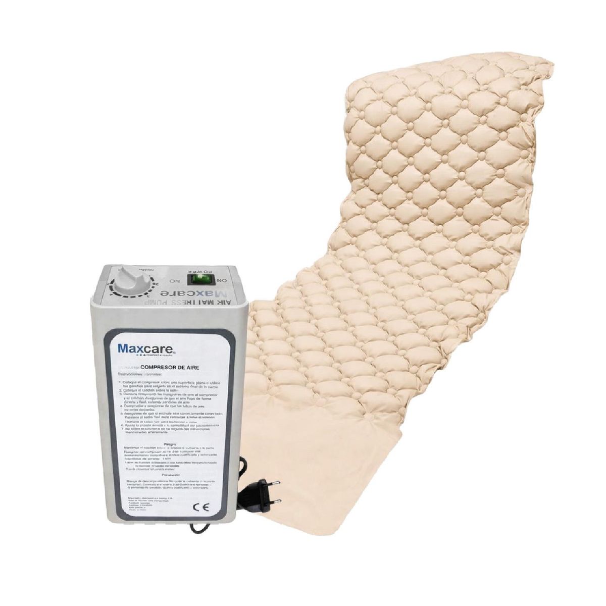 MAXCARE - Colchón Antiescaras Basic Con Motor 200X90X7 Cm