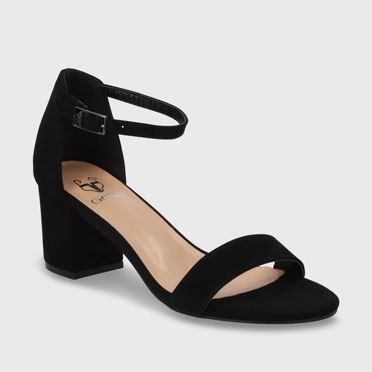 GOTTA - Sandalia Negra Gamuza Mujer C6161