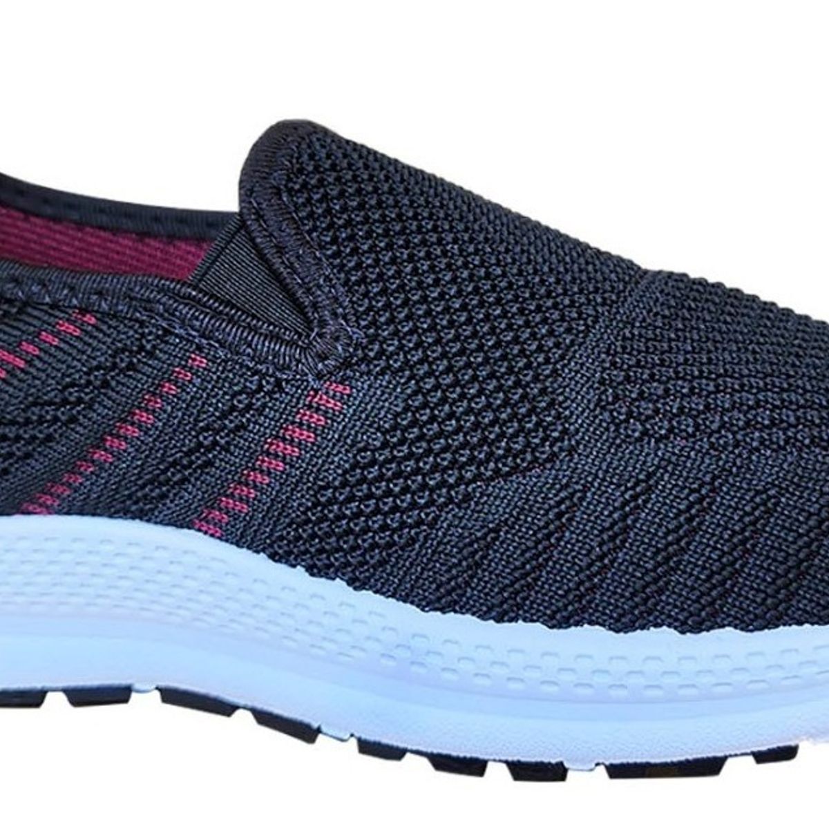 GENERICO - Zapatillas Urbanas Bajas Comodas Ecónomicas Sin Cordon Negro - 7169 +1