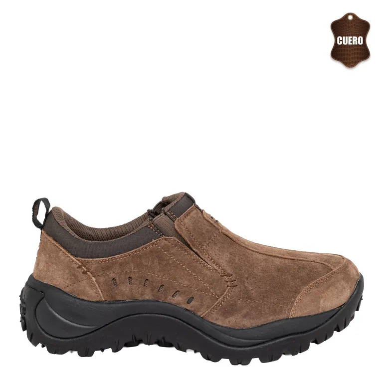 Zapato de Cuero Hombre Café Cedro