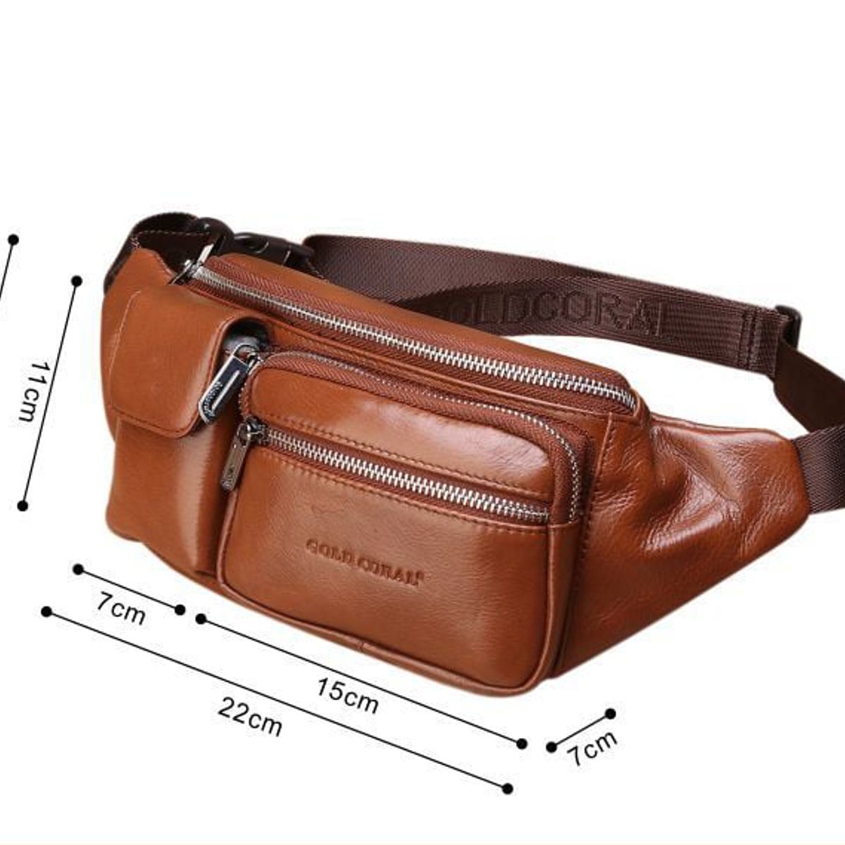 GENERICO - Banano Amplio Cuero Genuino Norbinus Unisex Mod Double